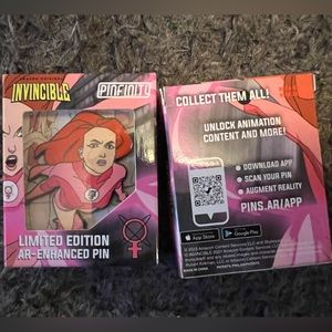 SDCC 2023 Exclusive ATOM EVE AR Enhanced Pin Invincible Pinfinity